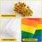Progress Rainbow Pride Stick Flag - 50 Pack Small Mini USA American LGBTQ Hand Held Pride Gay Flag for Holidays Parades Rainbow Parties Donations or LGBT Community Events 8.2 x 5.7 inch